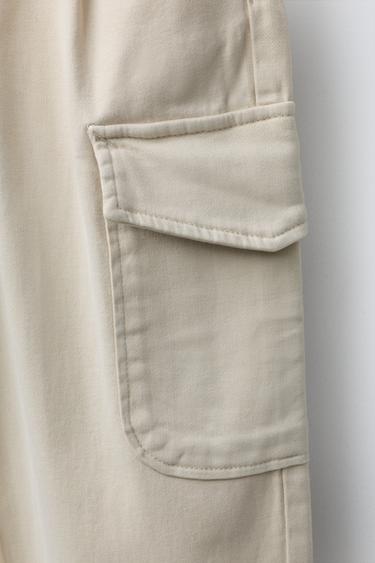 PANTALON CARGO - Crème de Zara - Image 3