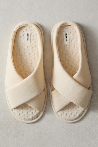 CHAUSSONS OUVERTS À L’ARRIÈRE ET À L’AVANT - Beige clair de Zara - Image 5