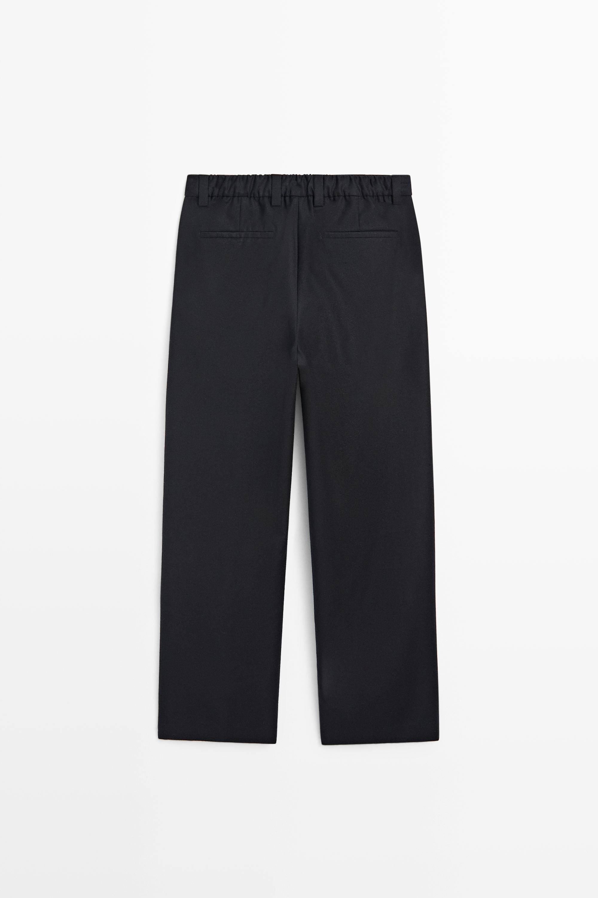 100% wool total look pants