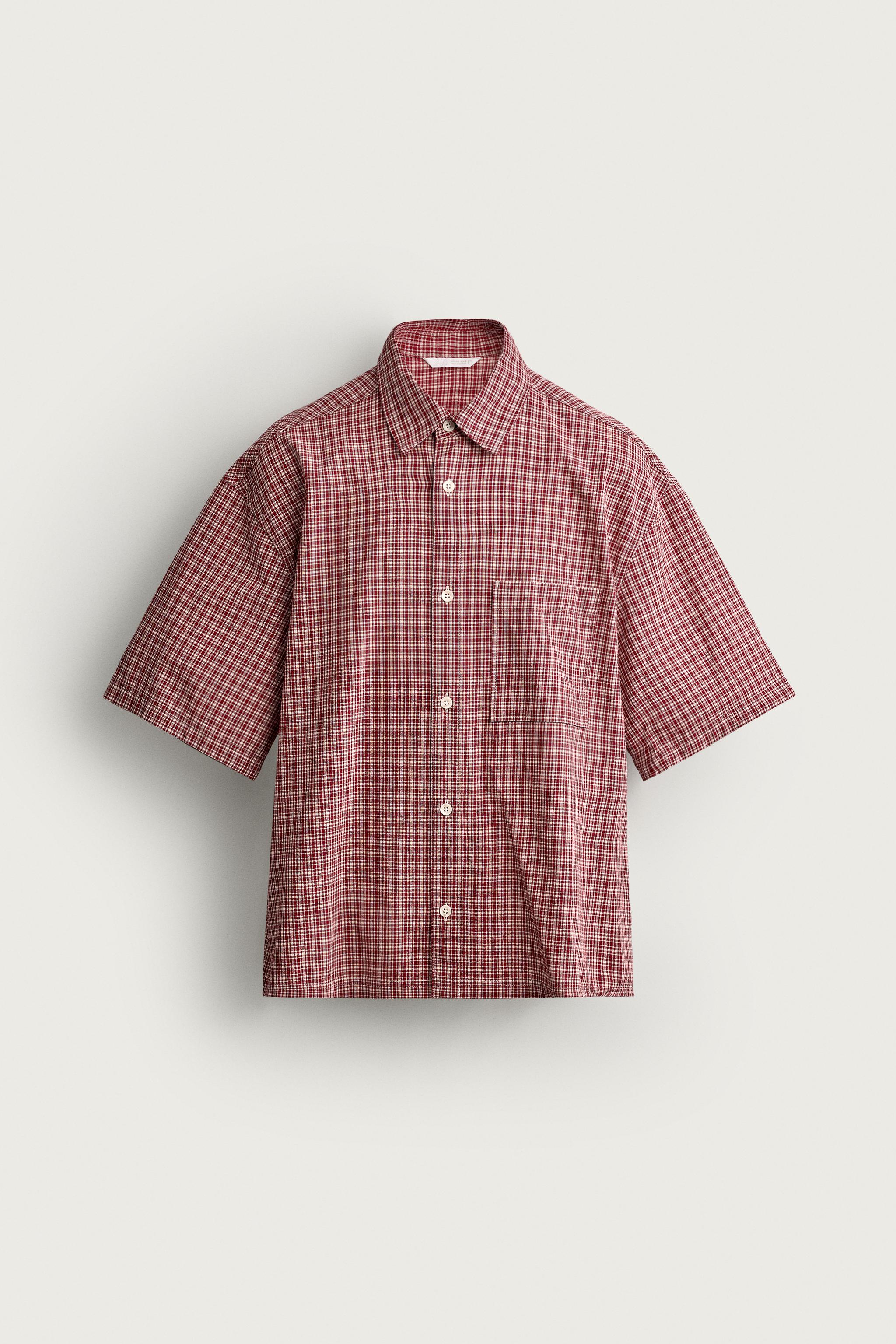 RELAXED FIT PLAID SHIRT
