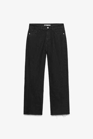 JEANS Z1975 RECTOS TIRO ALTO - Negro de Zara - Imagen 0