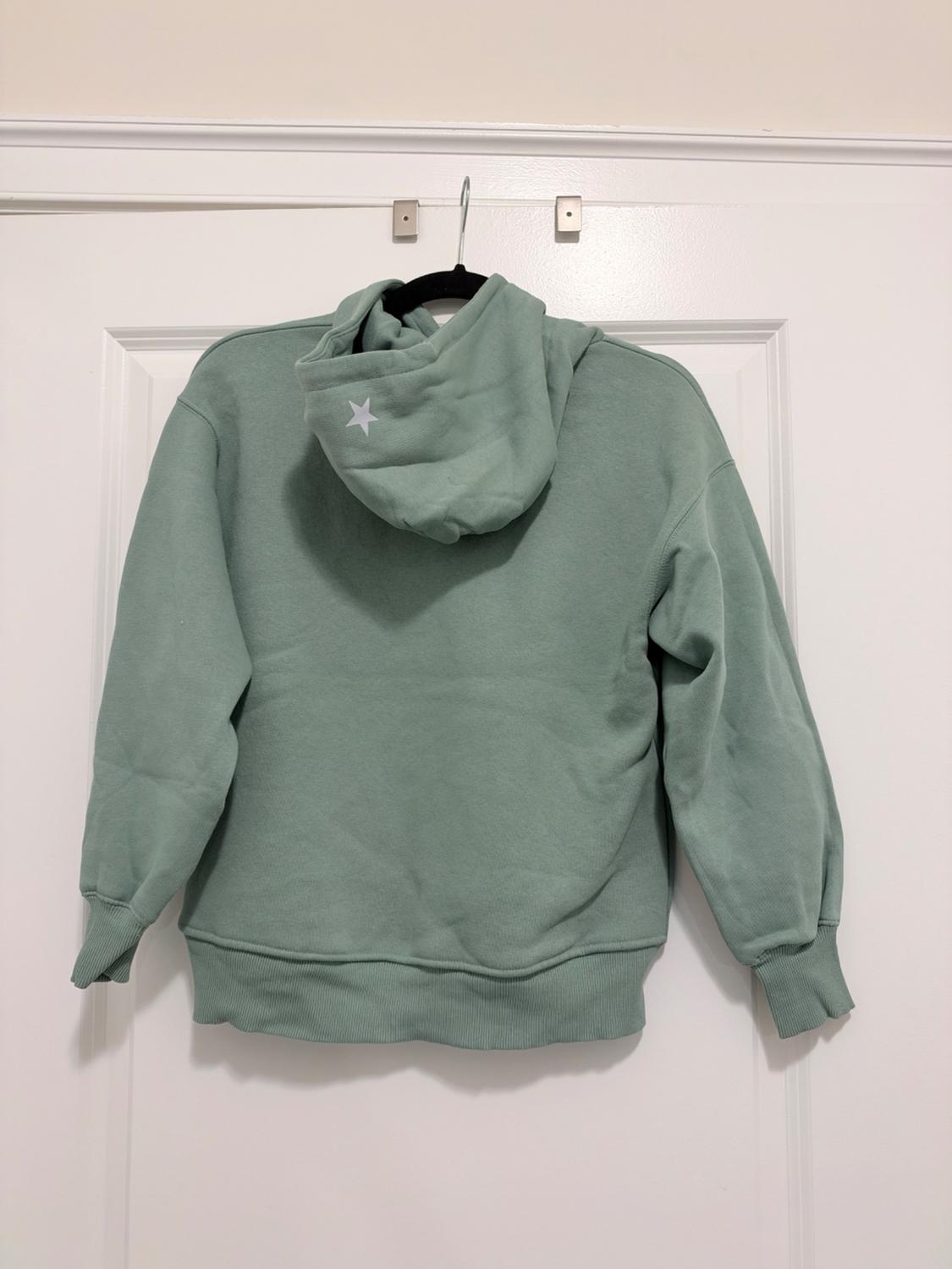 TEXT PRINT HOODED SWEATSHIRT - Image 3