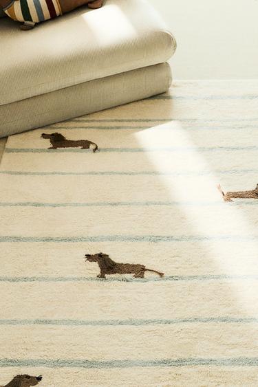 TAPIS ENFANT COTON CHIENS - Blanc cassé de Zara - Image 6