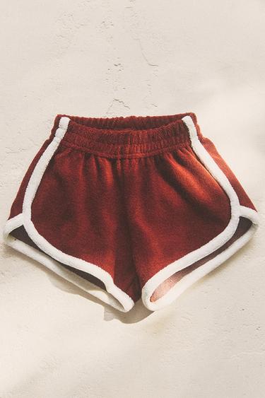 KIDS' TERRY BEACH SHORTS - Brown by Zara