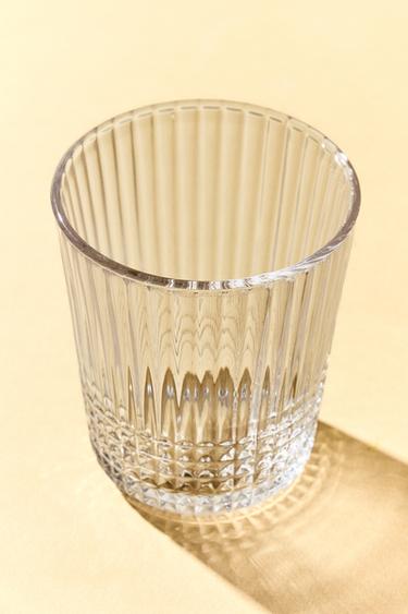 RAISED DESIGN GLASS TUMBLER - 990 by Zara - Image 5