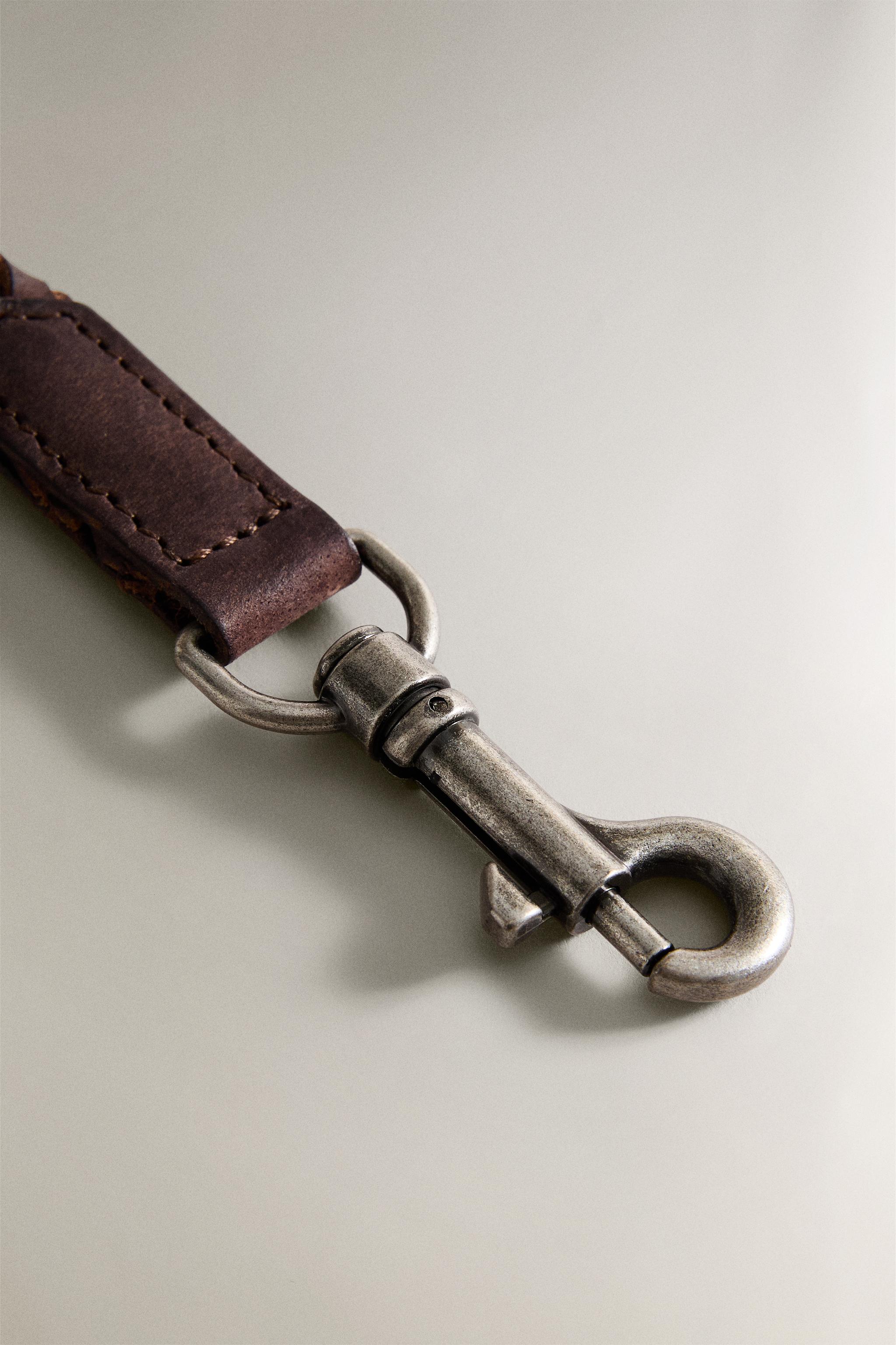 BRAIDED LEATHER DOG LEASH