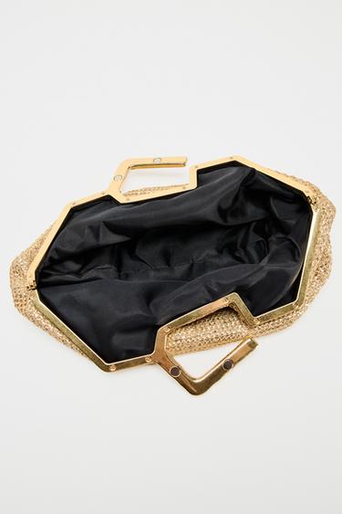 GOLD-TONE METAL HANDLE BAG - Golden by Zara - Image 4
