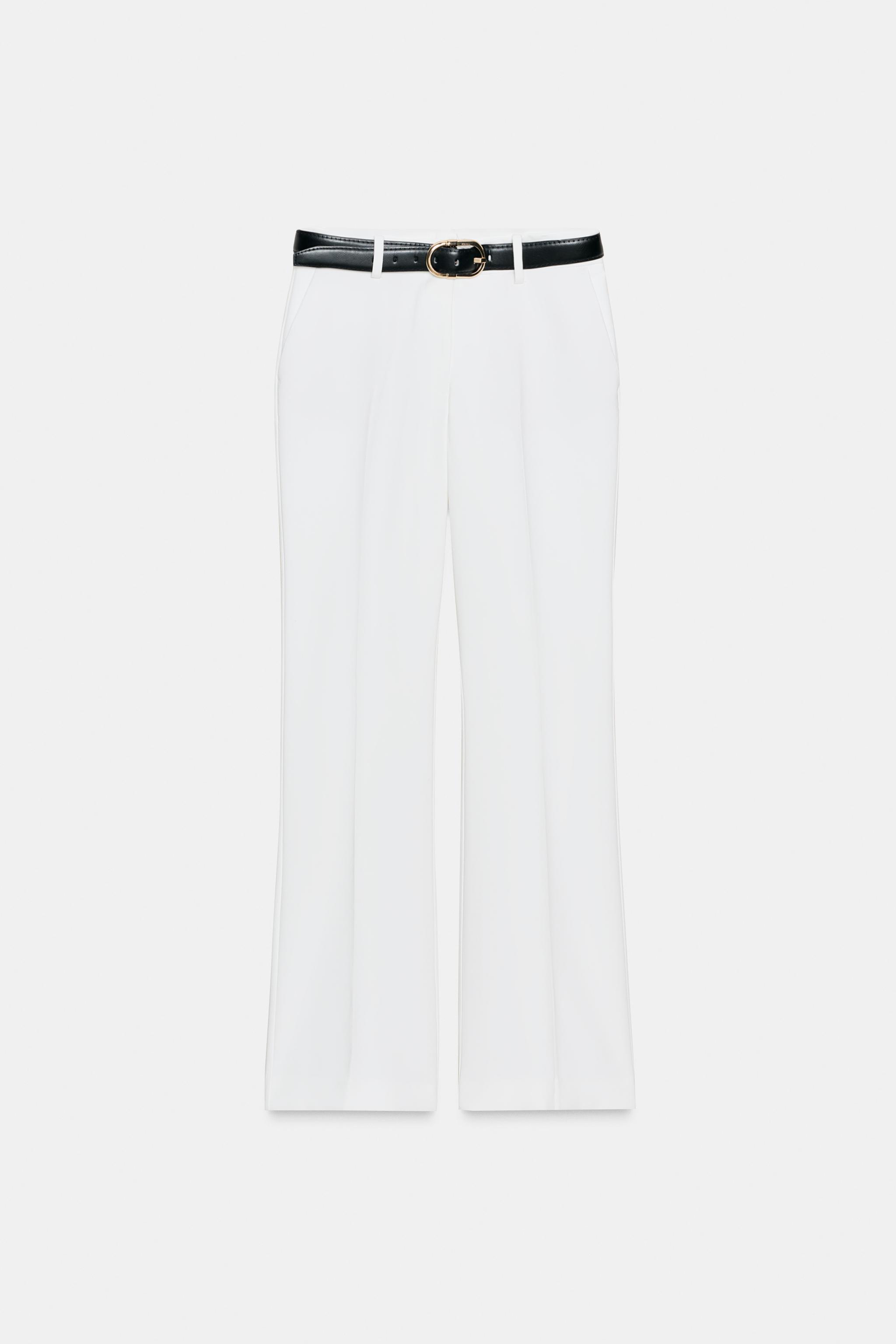 PANTALON DROIT AVEC CEINTURE