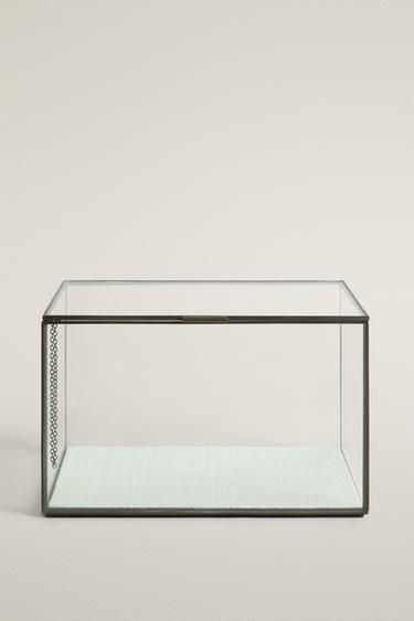 JEWELRY BOX WITH BLACK METAL BORDER — Black 1