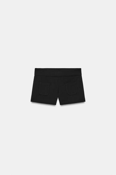 MINI POCKET SHORTS - Black by Zara