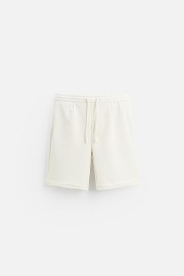 COMFORT BERMUDA SHORTS - Mid-ecru by Zara