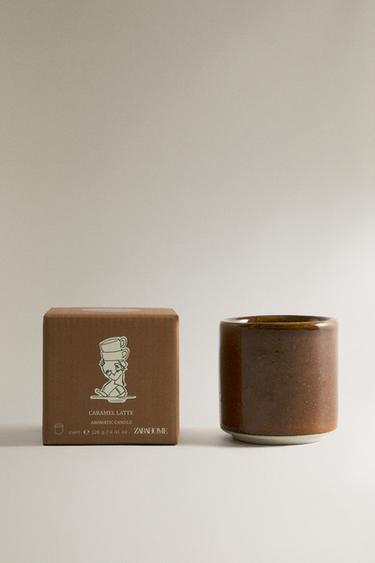 (700 G) CARAMEL LATTE SCENTED CANDLE - Brandy by Zara - Image 0