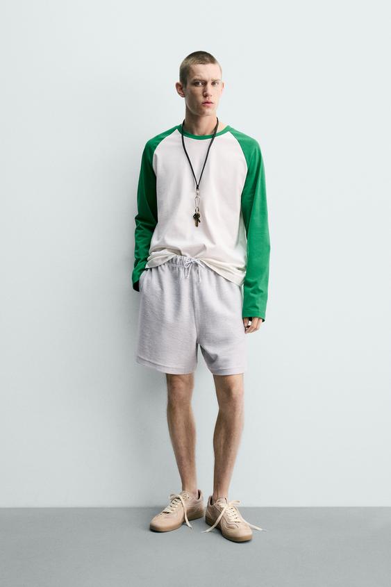 TEXTURED RELAXED FIT JOGGER SHORTS from Zara - $49.90