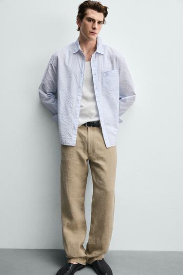 REGULAR FIT STRIPED SHIRT - striped by Zara - Image 5