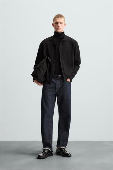 CAMISA RELAXED FIT PUNTO - Negro de Zara - Imagen 0