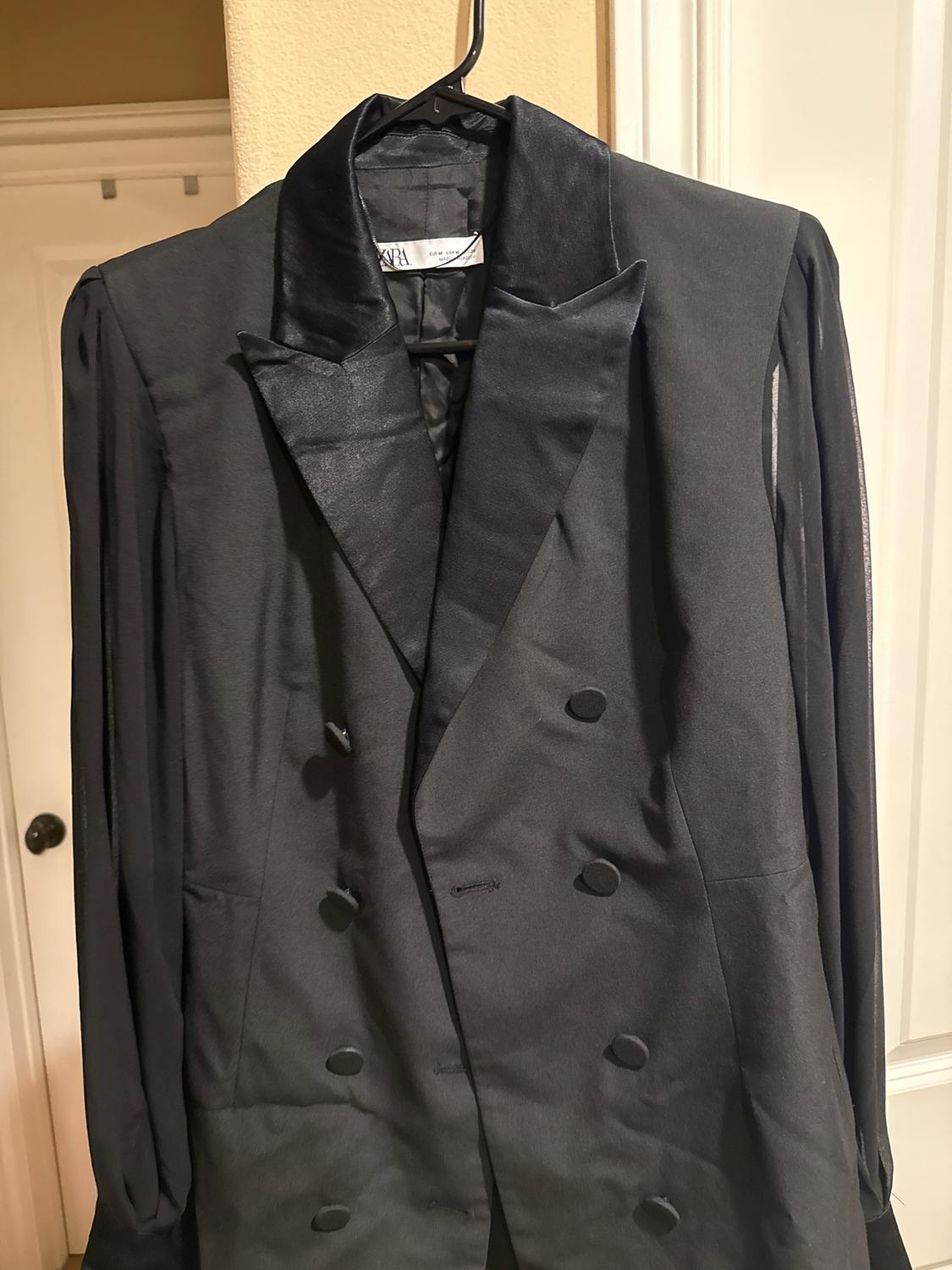 COMBINATION SLEEVE BLAZER DRESS - Image 2