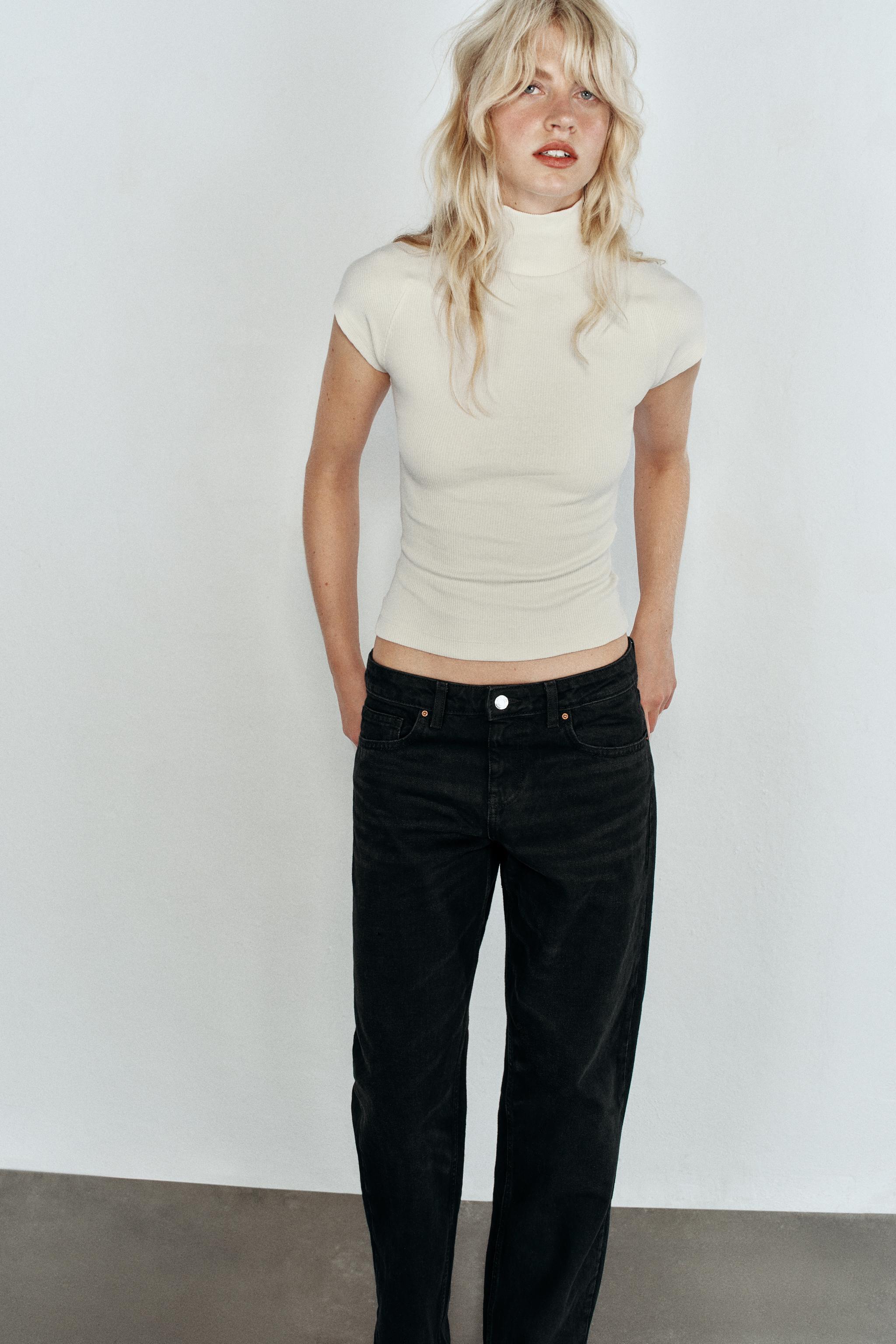 Zara RİB KISA KOLLU T-SHIRT