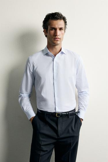 SLIM FIT STRIPED SHIRT - Stripes by Zara