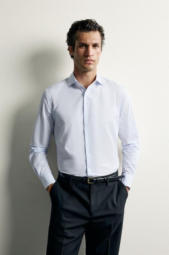 SLIM FIT STRIPED SHIRT - Stripes by Zara - Image 0