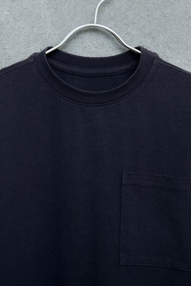 STORIESZ - HEAVY WEIGHT POCKET T-SHIRT - Navy blue by Zara - Image 2