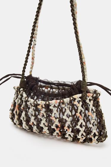 MNI SAC TRESSÉ - Chocolat de Zara - Image 1