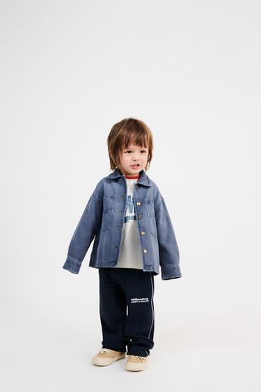 CANVAS OVERSHIRT - Blue by Zara