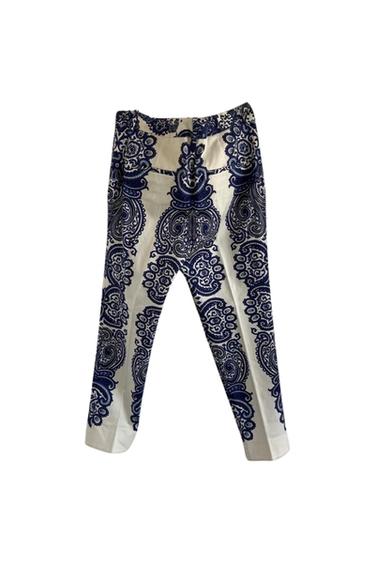 BLUE PATTERNED OFFWHITE PANTS