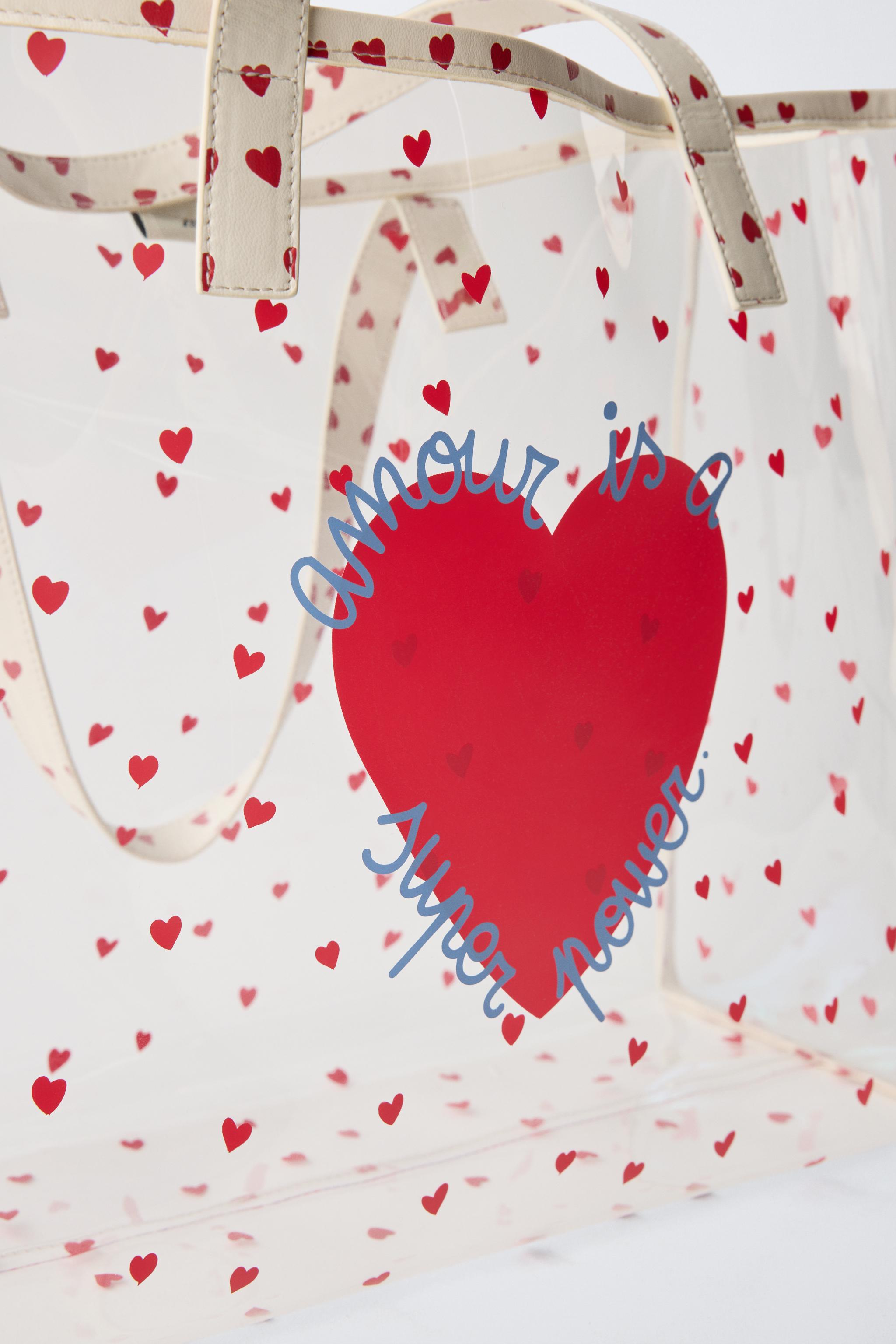 VALENTINE'S DAY SHOPPER BAG - Red | ZARA United States
