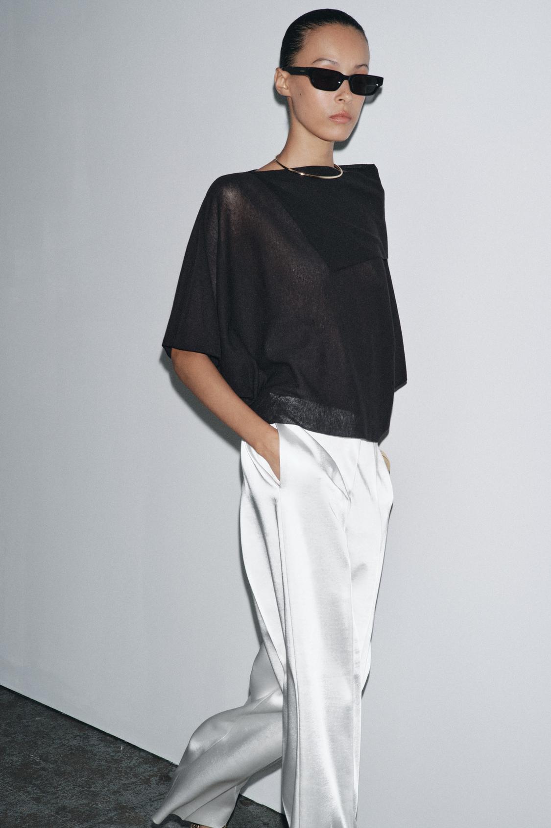 PLAIN KNIT LAYERED TOP
