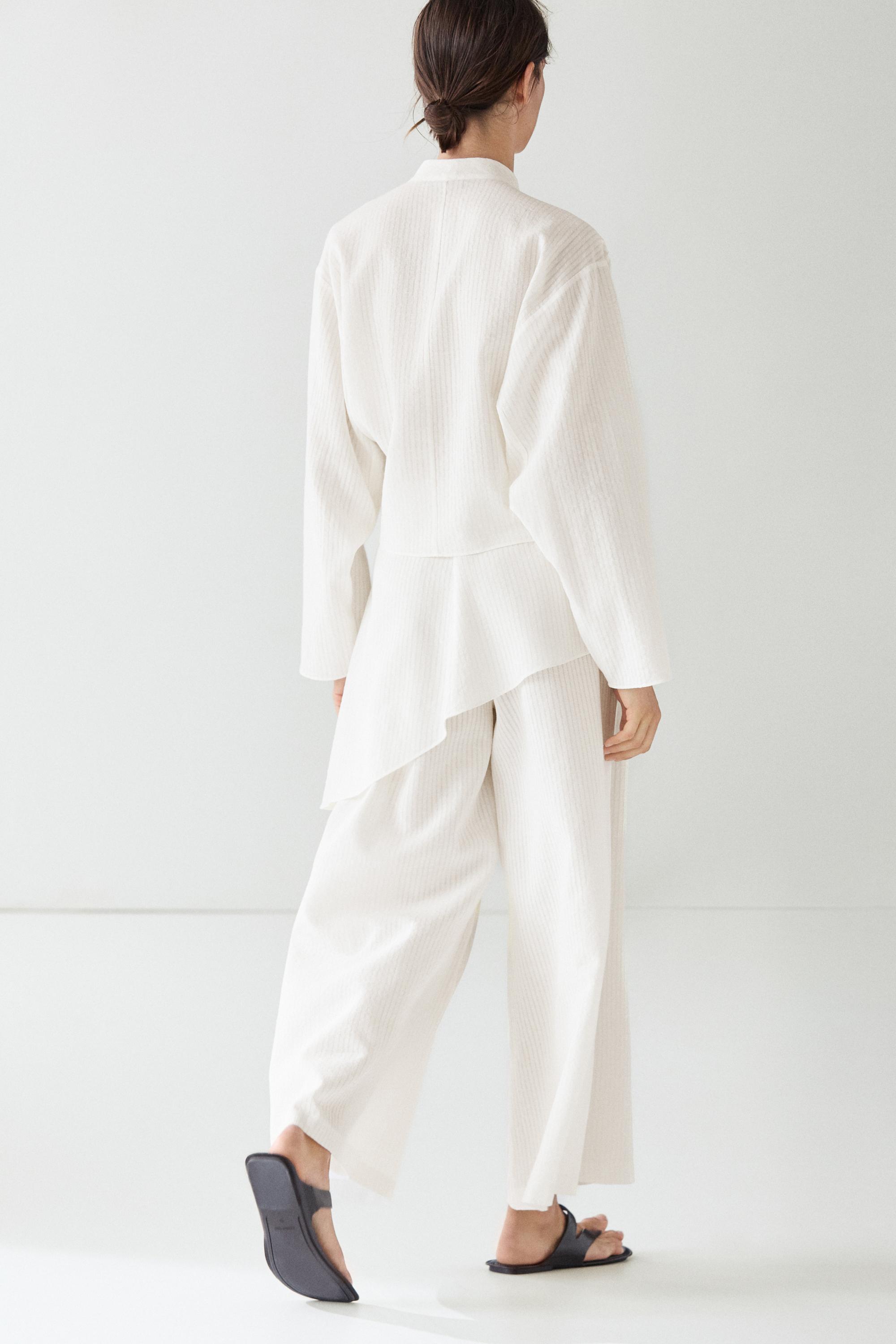 Kimono court texturé