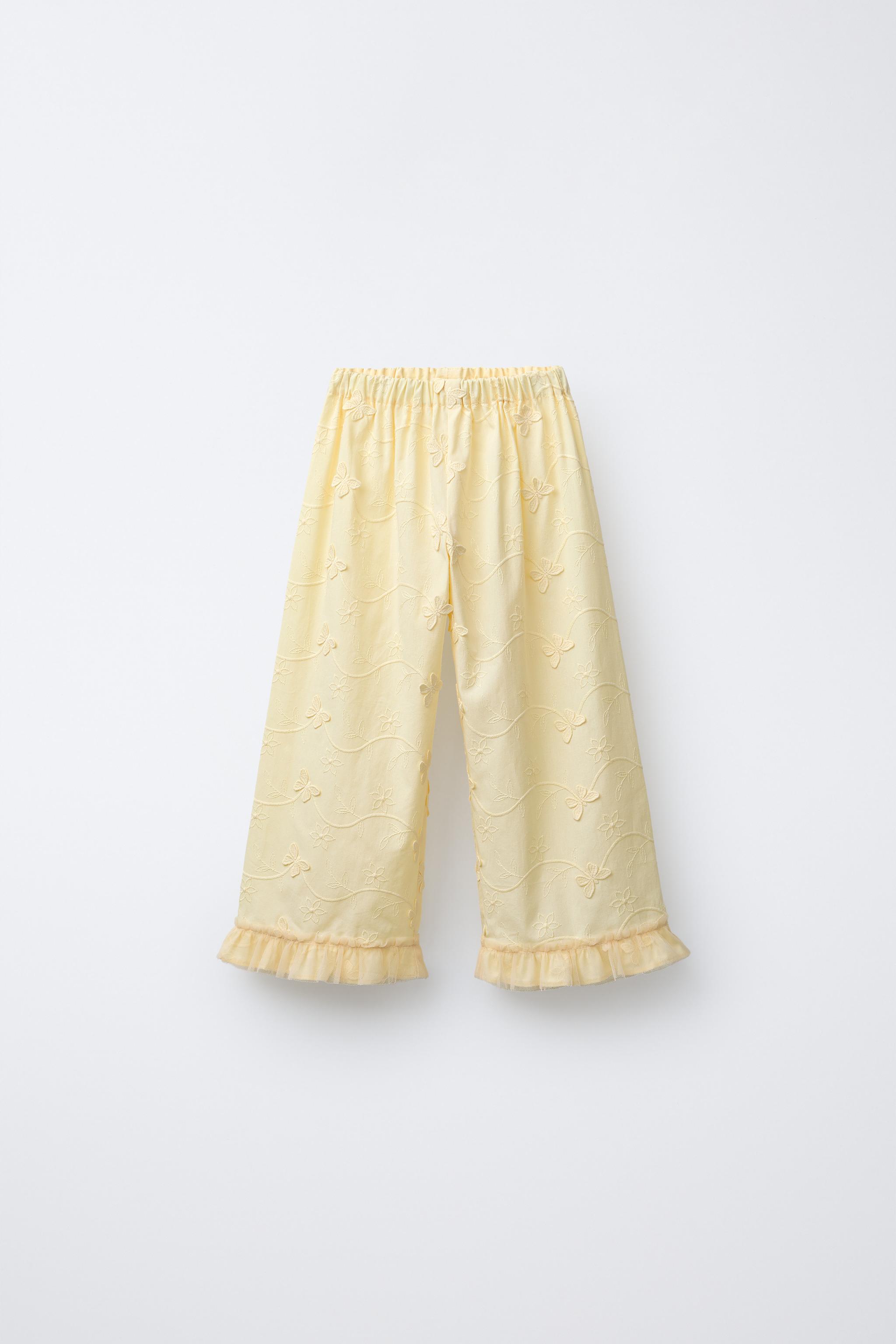 PANTALON JUPE-CULOTTE PAPILLONS TULLE