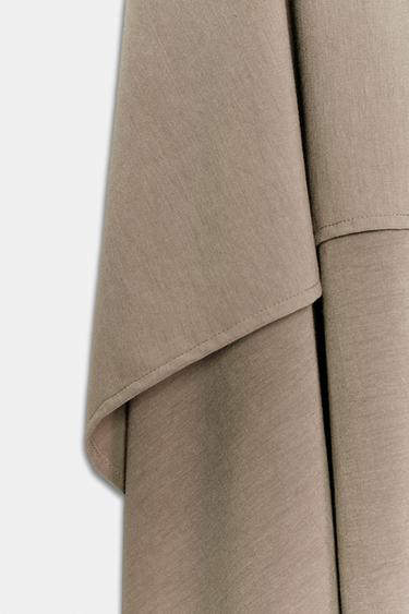 ASYMMETRIC FLOWING SKIRT - Sand by Zara - Image 9