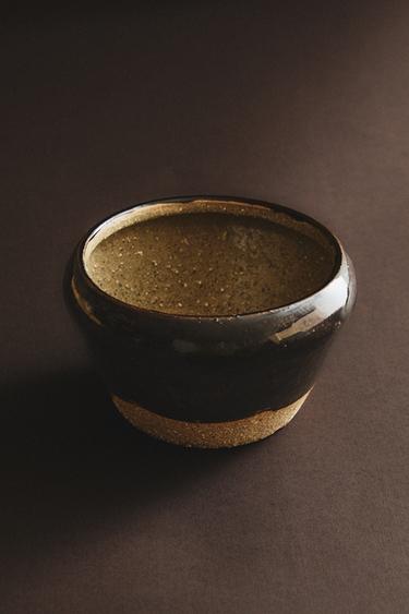 DECORATIVE STONEWARE BOWL - Khaki by Zara - Image 4
