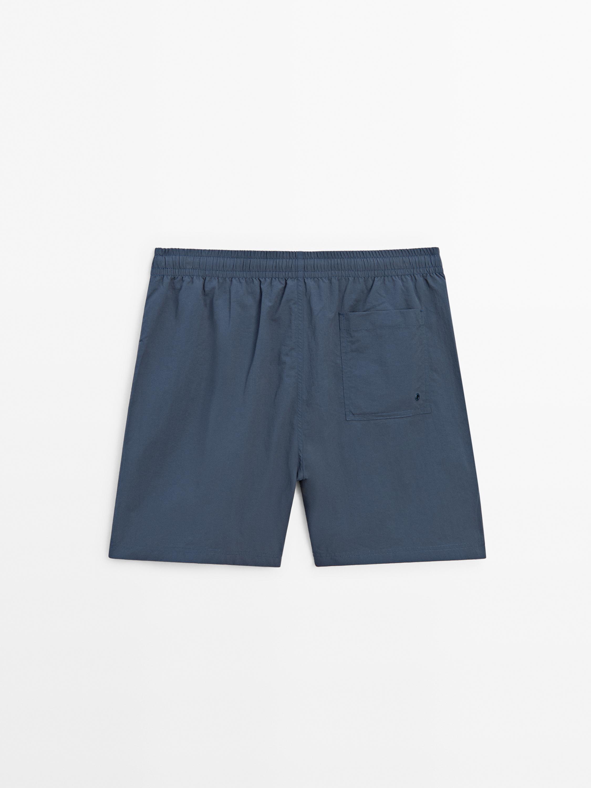 Plain swimsuit trunks - Blue / Gray