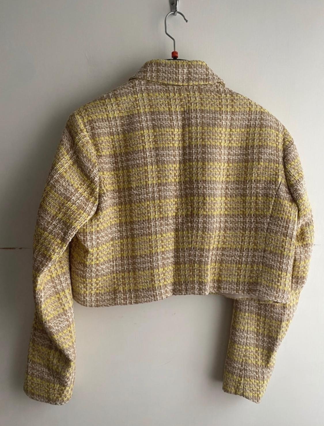 CROPPED TEXTURED BLAZER - Image 2
