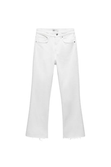CROPPED FLARE MID-RISE JEANS