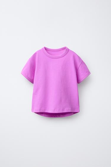 Zara PLAIN T-SHIRT - Violet