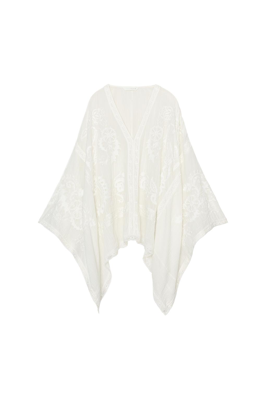 ZW COLLECTION EMBROIDERED CAPE BLOUSE - image 3
