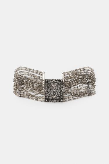 COLLIER CHOKER FLEURS FANTAISIE - Argent de Zara - Image 3