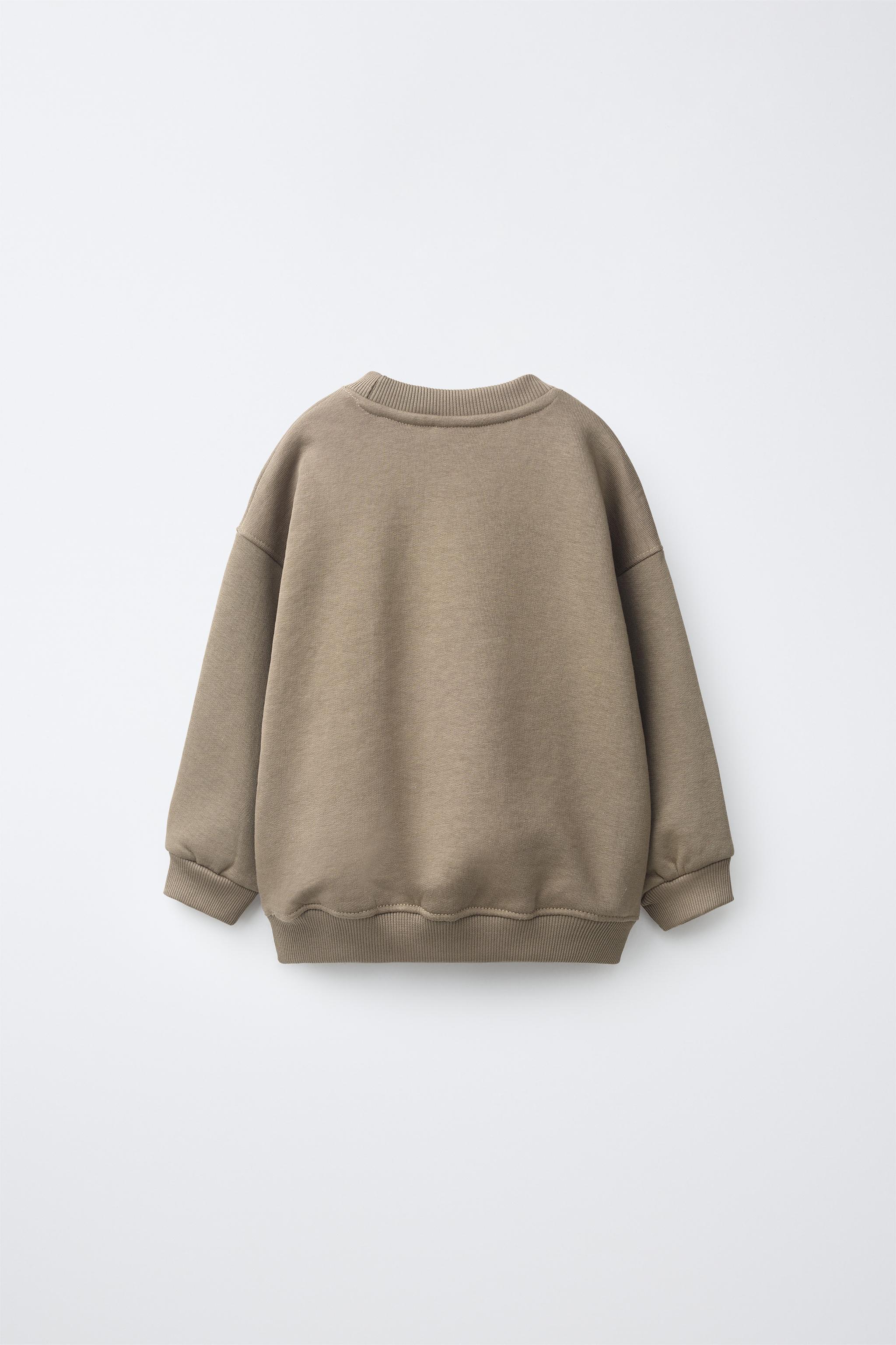 PLAIN SWEATSHIRT — Brown / Taupe