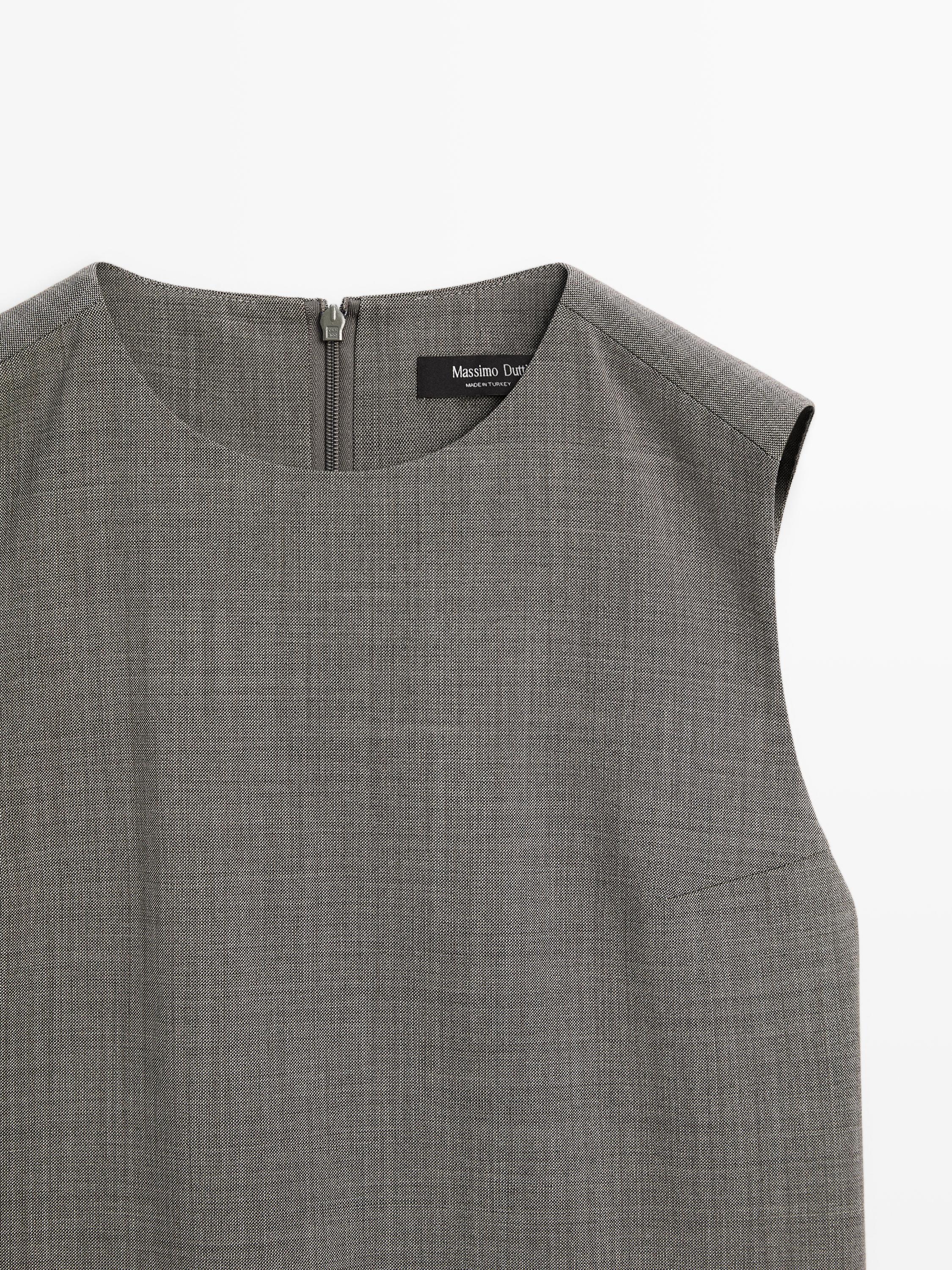 Short melange dress