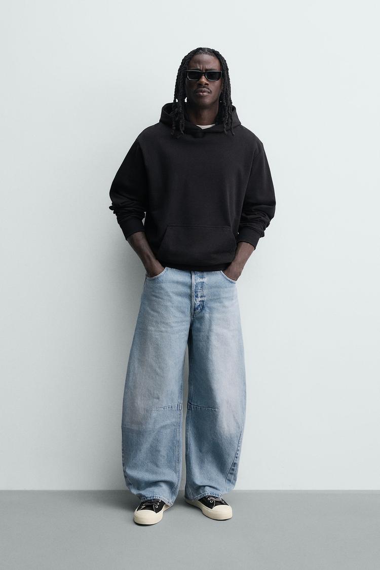 PENSLİ RELAXED BARREL FIT JEAN