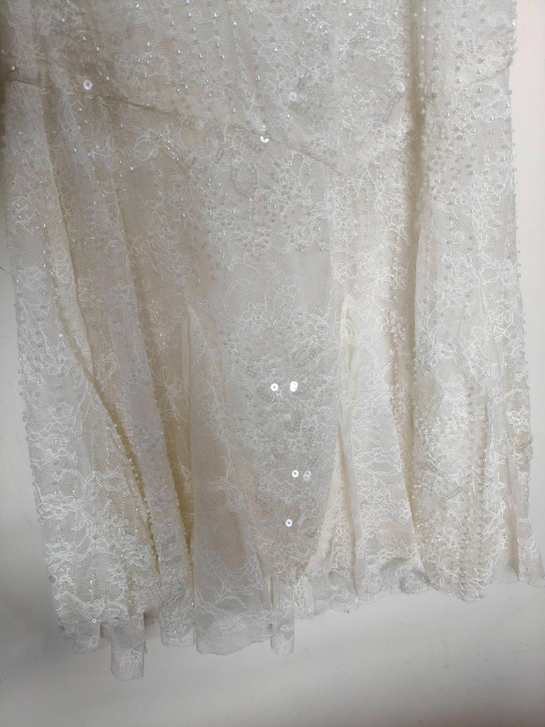 EMBROIDERED LACE HALTER DRESS - Image 2