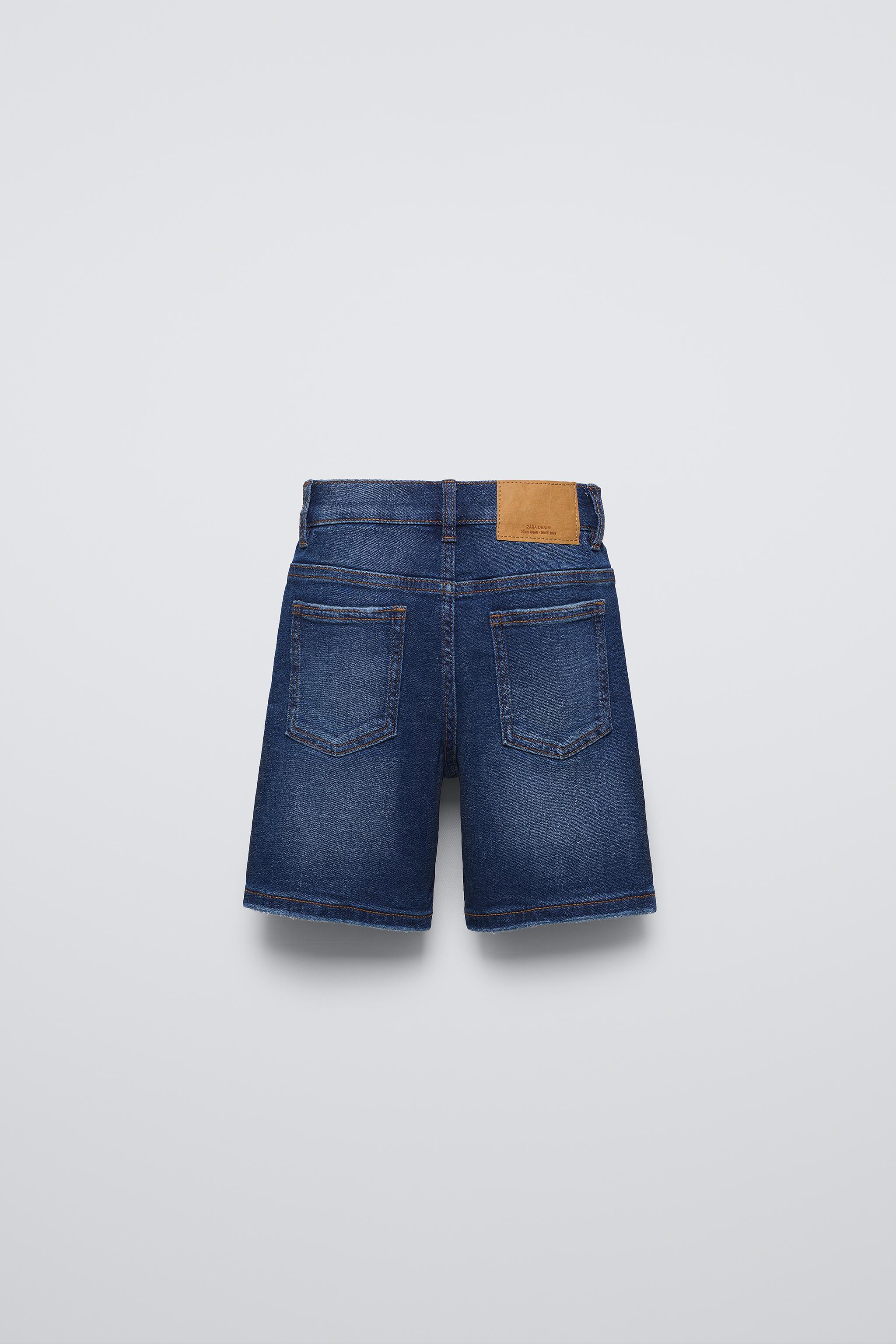 2024-25 秋冬新作  ハイブランドの REGULAR DENIM SHORTS - Blue | ZARA United States パンツ