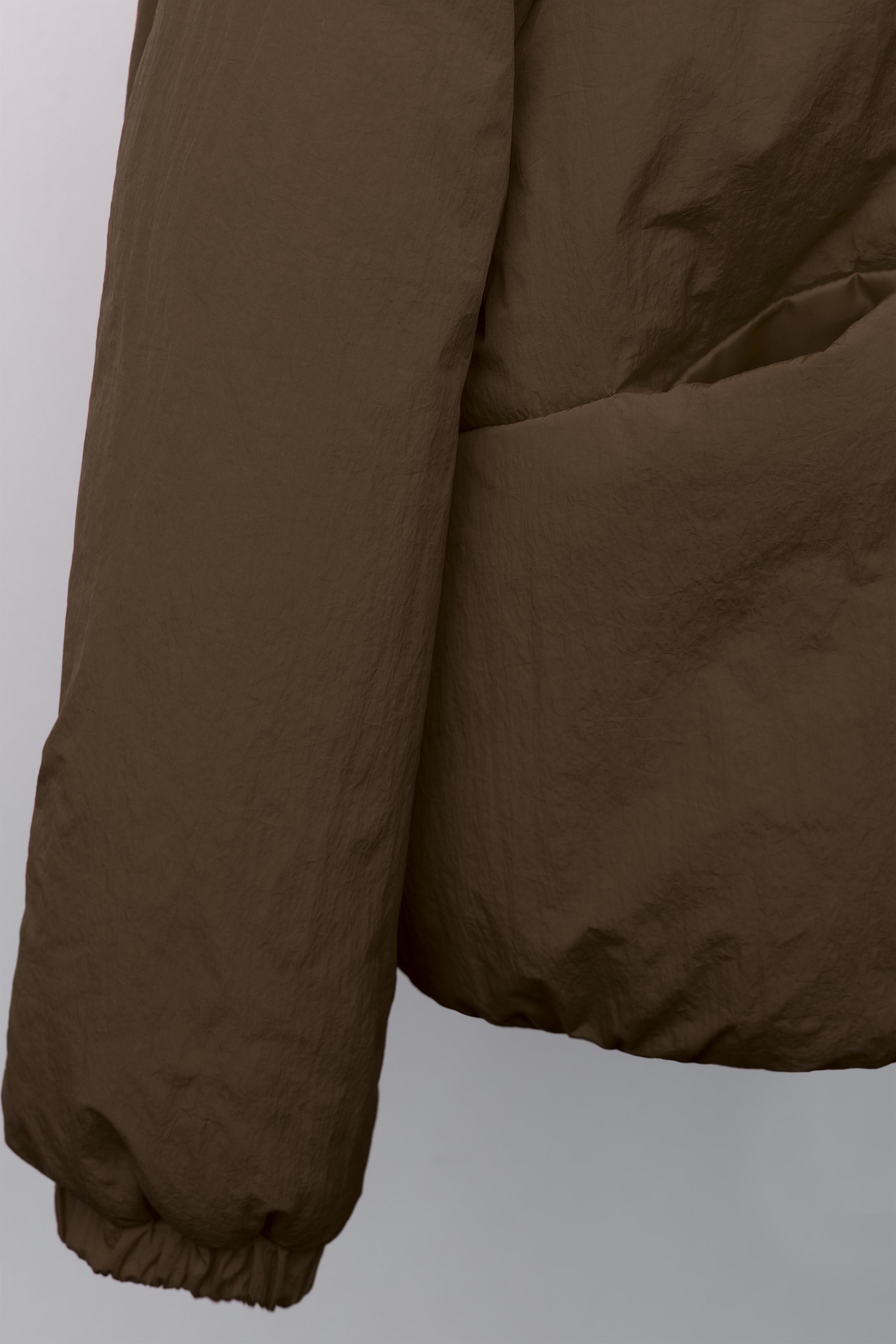 BLOUSON REMBOURRÉ À CAPUCHE EN MOLLETON