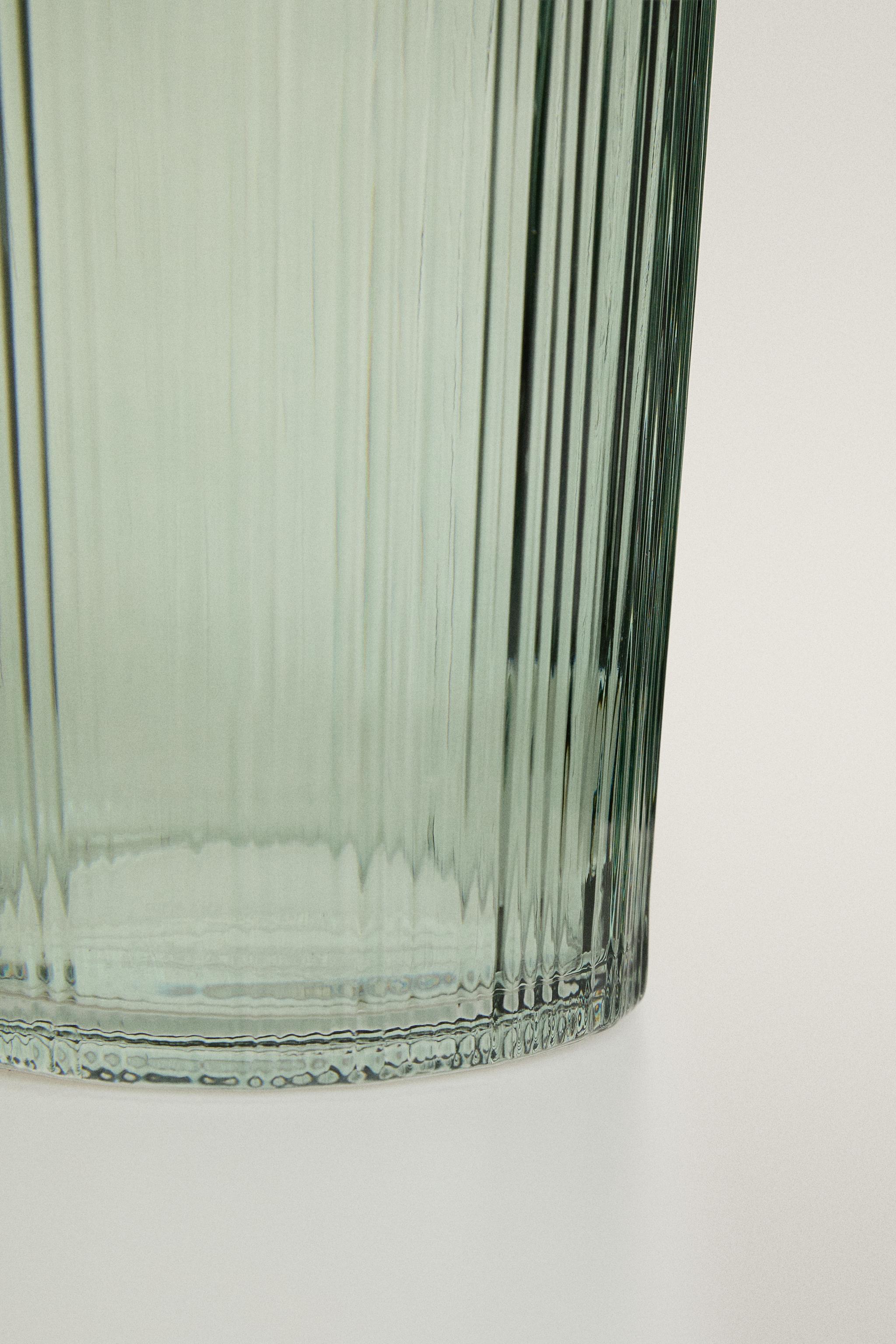 TALL DECORATIVE GLASS VASE - Yellow | ZARA United States