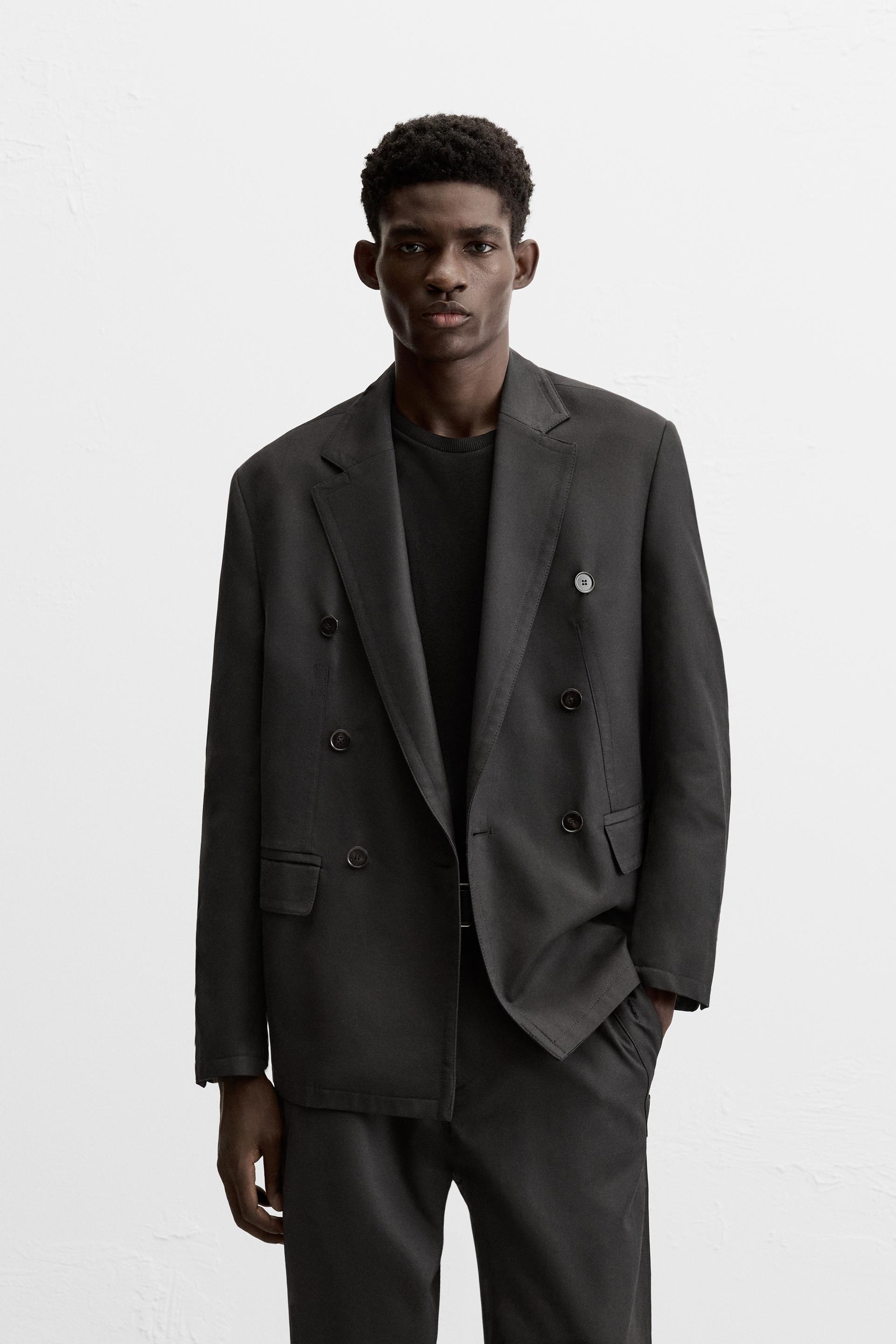 DOUBLE BREASTED SUIT JACKET - Black | ZARA United States