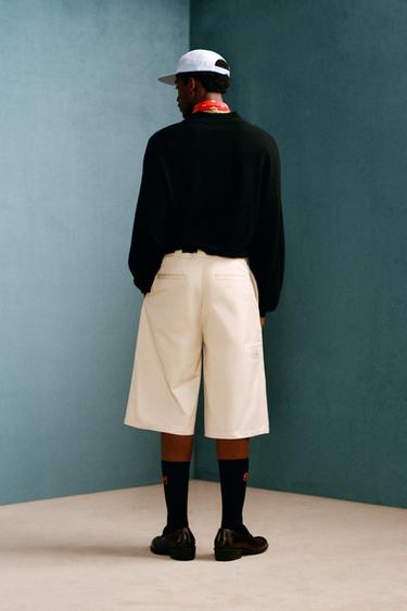 WILLY CHAVARRIA X ZARA 울 혼방 니트 폴로셔츠 - Zara 블랙