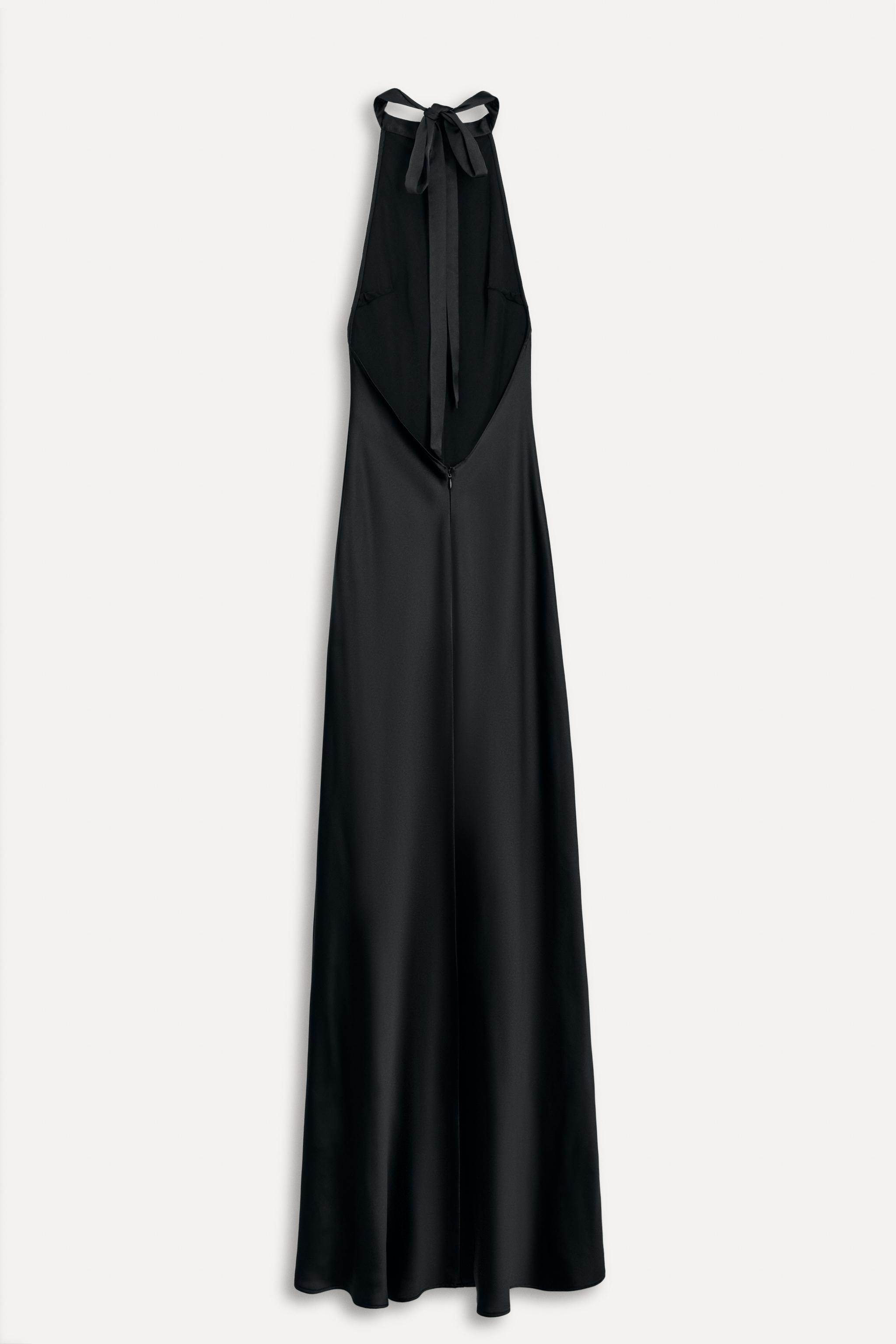 SATIN HALTER DRESS 50TH ANNIVERSARY - Black | ZARA New Zealand SATIN HALTER DRESS 50TH ANNIVERSARY - Black | ZARA New Zealand