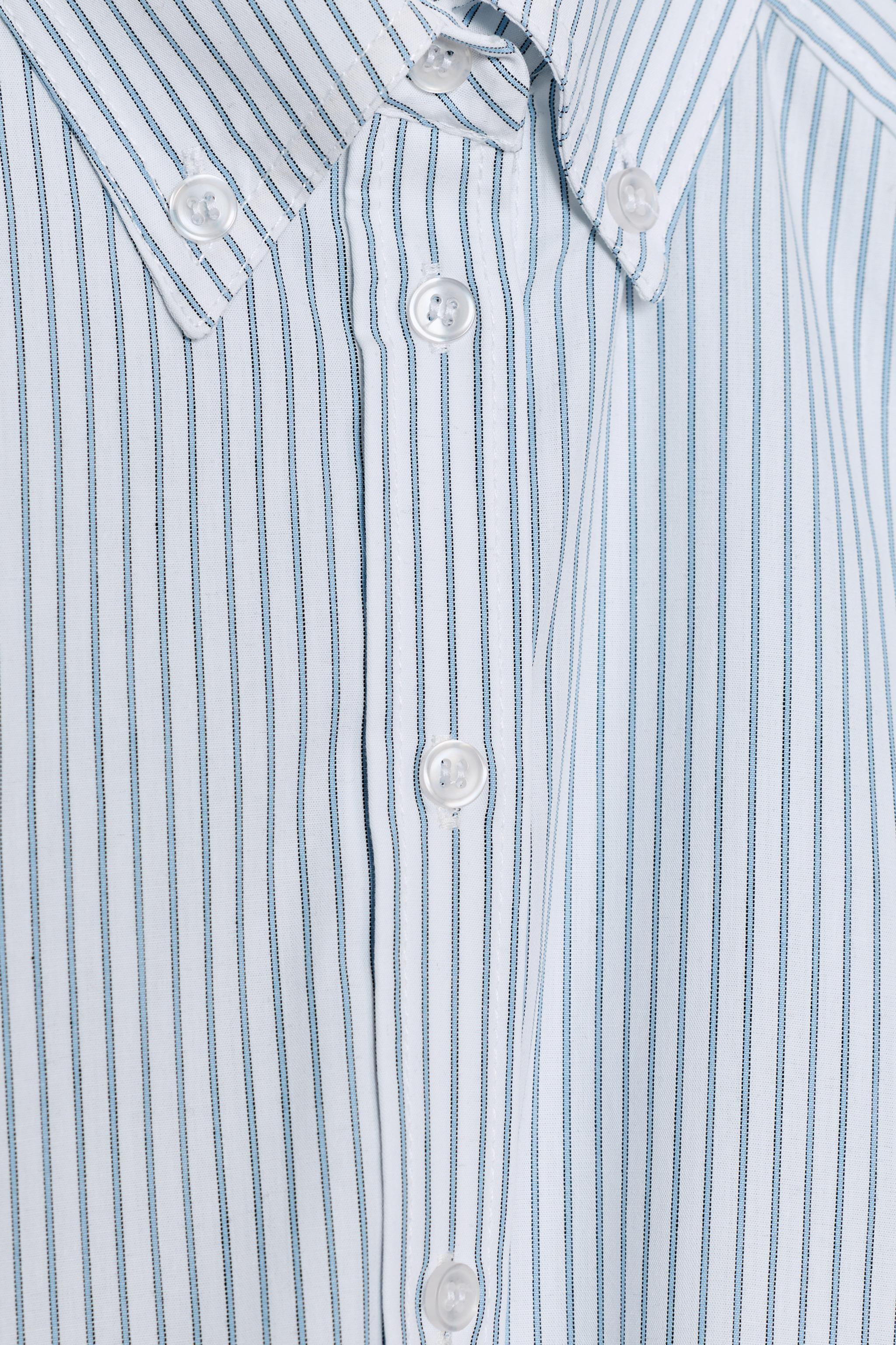 CHEMISE EN POPELINE À RAYURES